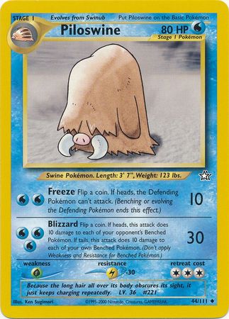 Piloswine (44/111) [Neo Genesis Unlimited] | Exor Games Bridgewater