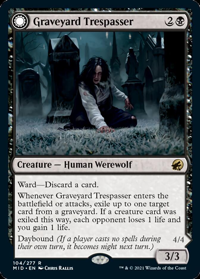 Graveyard Trespasser // Graveyard Glutton [Innistrad: Midnight Hunt] | Exor Games Bridgewater