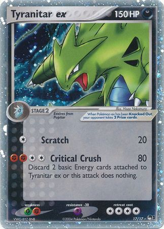 Tyranitar ex (17/17) (Holo) [POP Series 1] | Exor Games Bridgewater