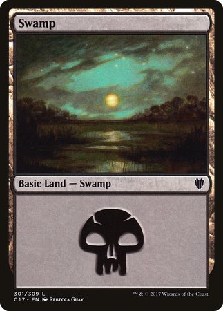 Swamp (301) [Commander 2017] | Exor Games Bridgewater