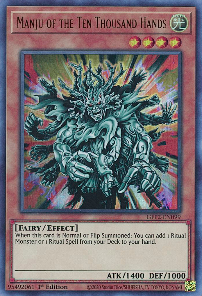 Manju of the Ten Thousand Hands [GFP2-EN099] Ultra Rare | Exor Games Bridgewater