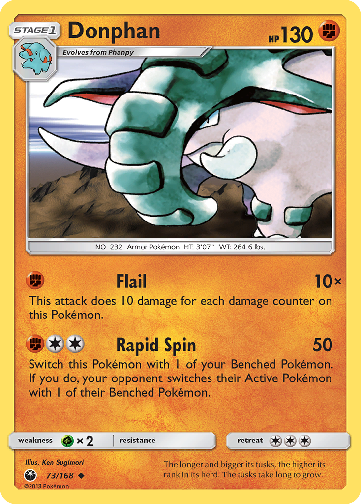 Donphan (73/168) [Sun & Moon: Celestial Storm] | Exor Games Bridgewater