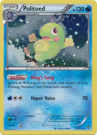 Politoed (18/111) (Cosmos Holo) [XY: Furious Fists] | Exor Games Bridgewater