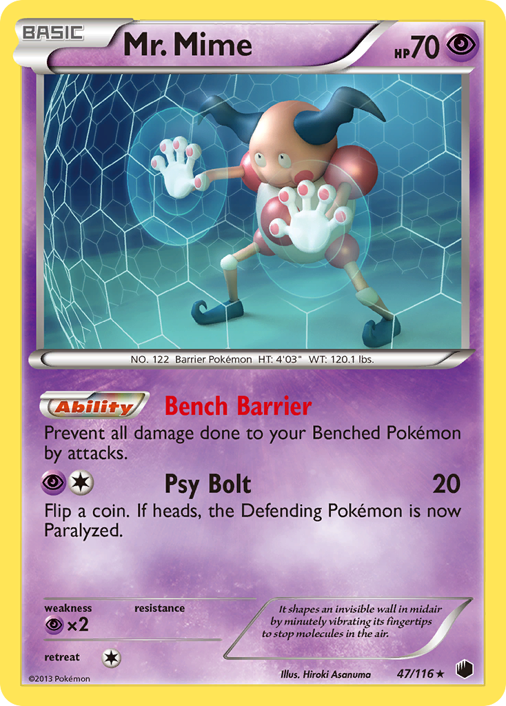 Mr. Mime (47/116) [Black & White: Plasma Freeze] | Exor Games Bridgewater