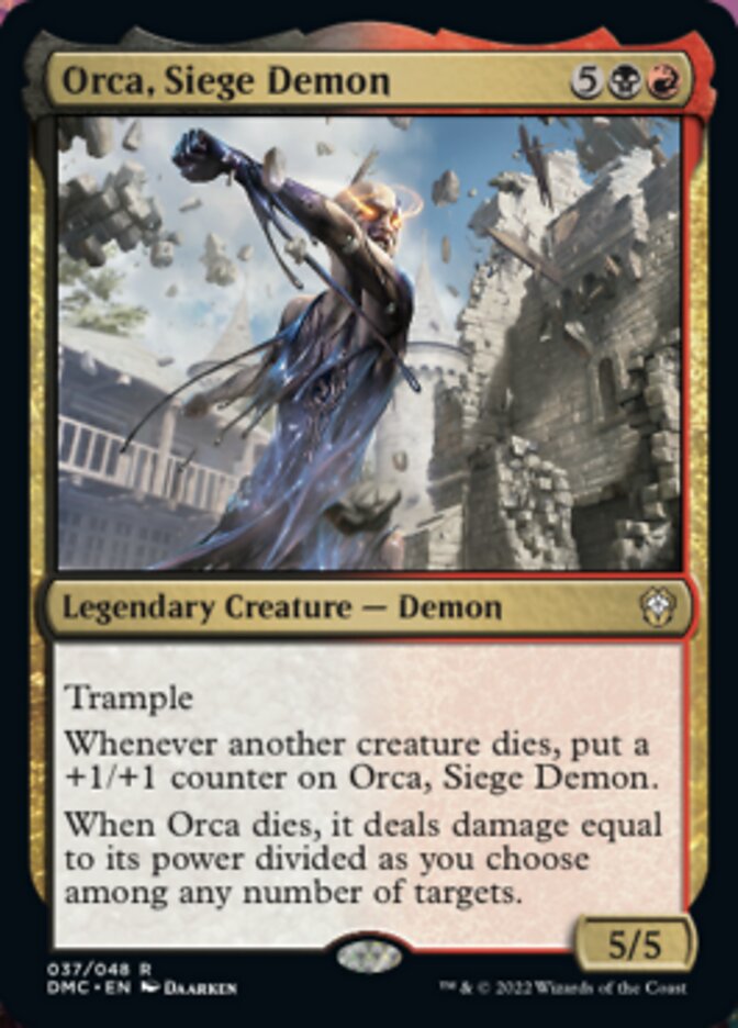 Orca, Siege Demon [Dominaria United Commander] | Exor Games Bridgewater