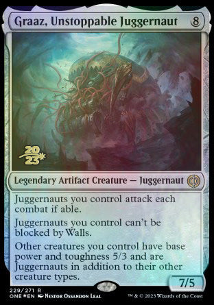 Graaz, Unstoppable Juggernaut [Phyrexia: All Will Be One Prerelease Promos] | Exor Games Bridgewater