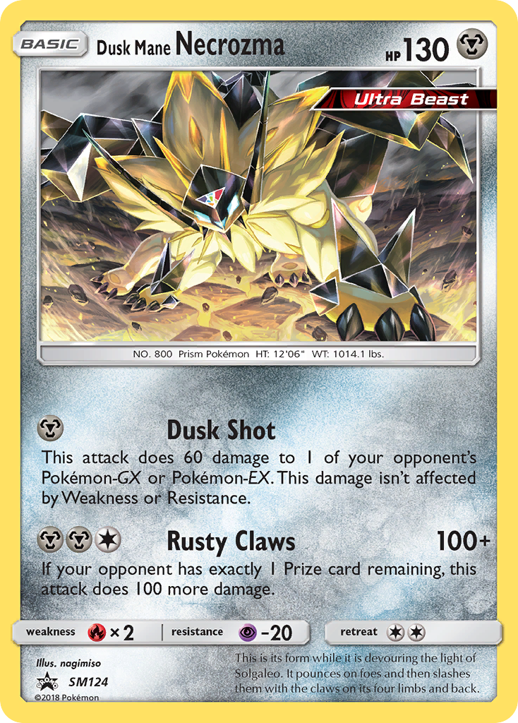 Dusk Mane Necrozma (SM124) [Sun & Moon: Black Star Promos] | Exor Games Bridgewater