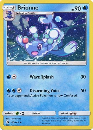 Brionne (40/149) (Cosmos Holo) [Sun & Moon: Base Set] | Exor Games Bridgewater