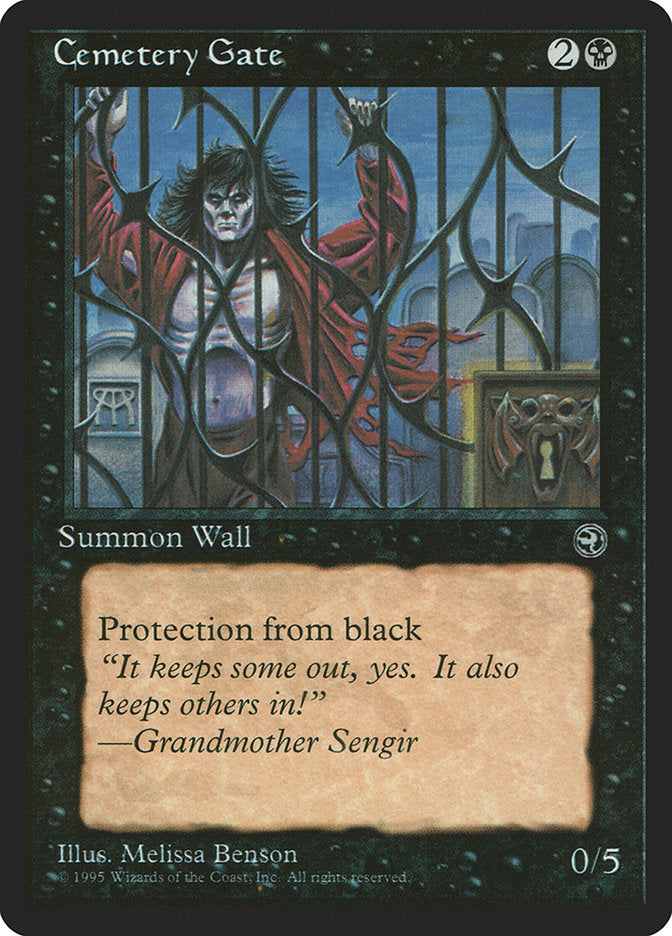 Cemetery Gate (Grandmother Sengir Flavor Text) [Homelands] | Exor Games Bridgewater