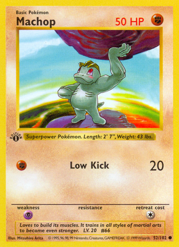 Machop (52/102) (Shadowless) [Base Set 1st Edition] | Exor Games Bridgewater