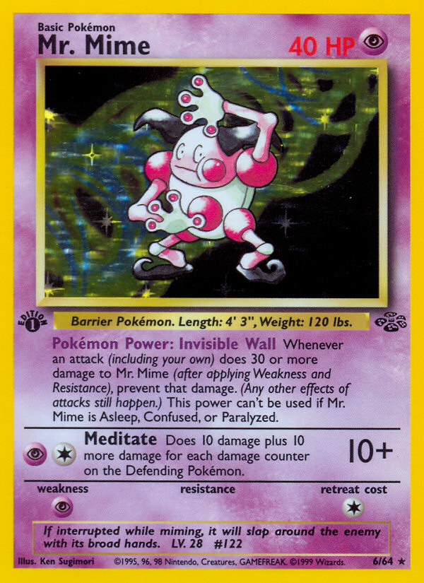 Mr. Mime (6/64) [Jungle 1st Edition] | Exor Games Bridgewater