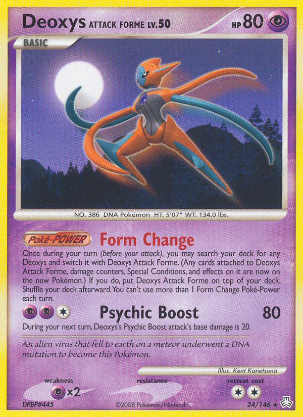 Deoxys Attack Forme (24/146) [Diamond & Pearl: Legends Awakened] | Exor Games Bridgewater