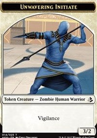 Unwavering Initiate // Wurm Token [Amonkhet Tokens] | Exor Games Bridgewater