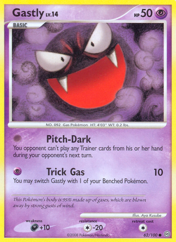 Gastly (62/100) [Diamond & Pearl: Stormfront] | Exor Games Bridgewater