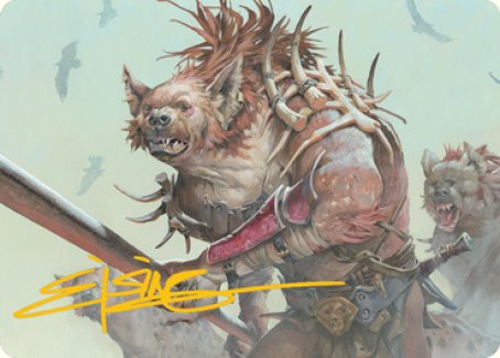 Gnoll Art Card (Gold-Stamped Signature) [Dungeons & Dragons: Adventures in the Forgotten Realms Art Series] | Exor Games Bridgewater