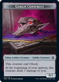 Goblin Construct // Kor Warrior Double-sided Token [Zendikar Rising Tokens] | Exor Games Bridgewater