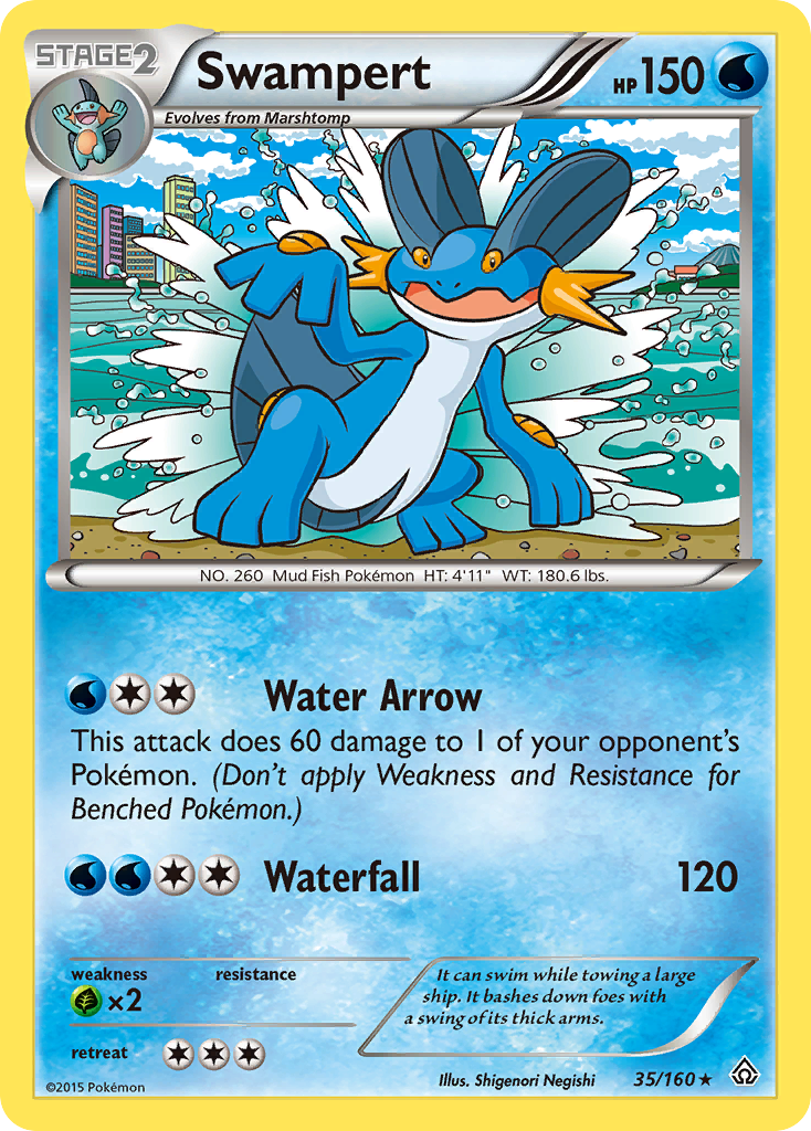 Swampert (35/160) [XY: Primal Clash] | Exor Games Bridgewater