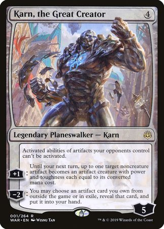 Karn, the Great Creator [War of the Spark] | Exor Games Bridgewater