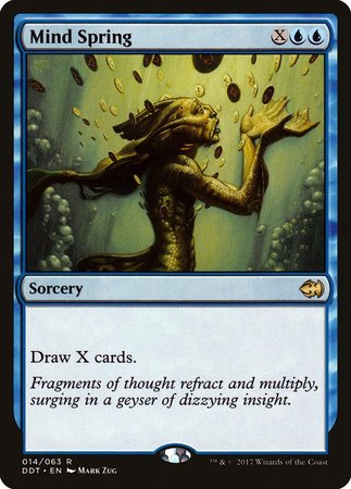 Mind Spring [Duel Decks: Merfolk vs. Goblins] | Exor Games Bridgewater