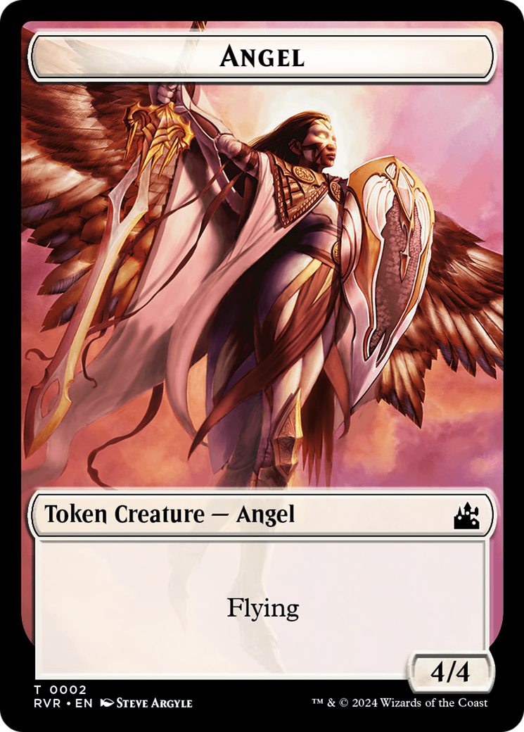 Angel Token (0002) [Ravnica Remastered Tokens] | Exor Games Bridgewater