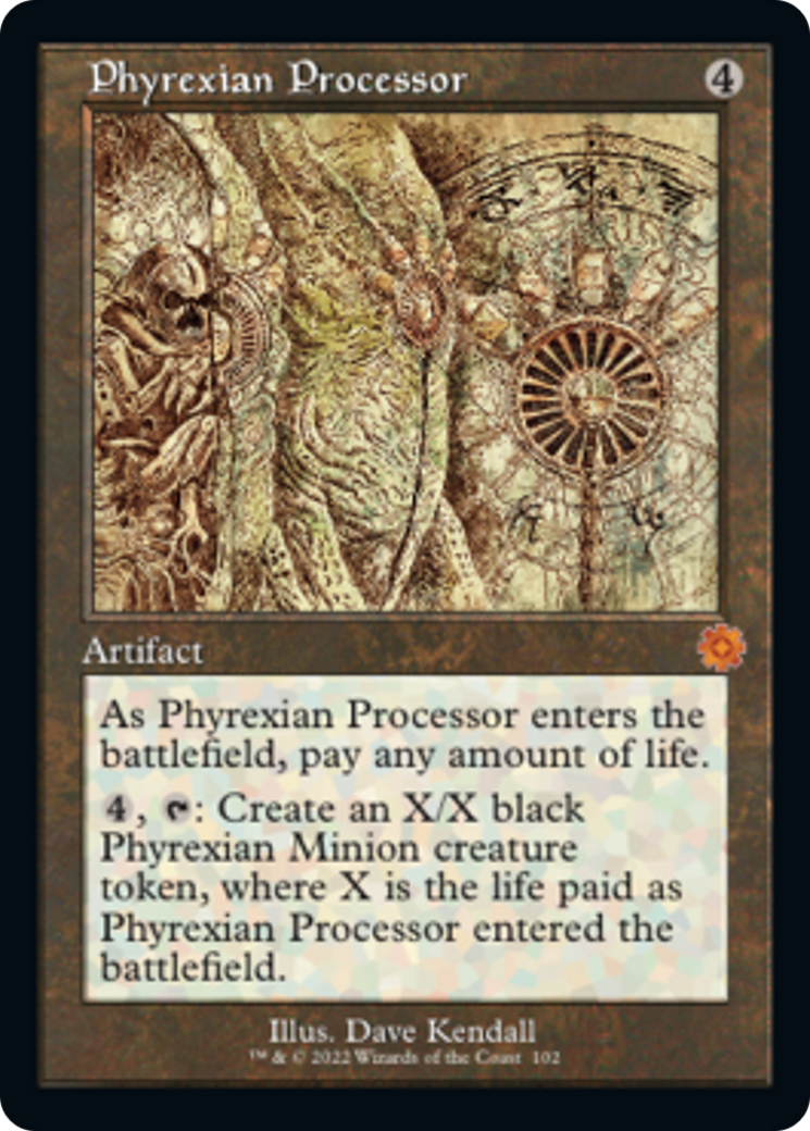 Phyrexian Processor (Retro Schematic) [The Brothers' War Retro Artifacts] | Exor Games Bridgewater