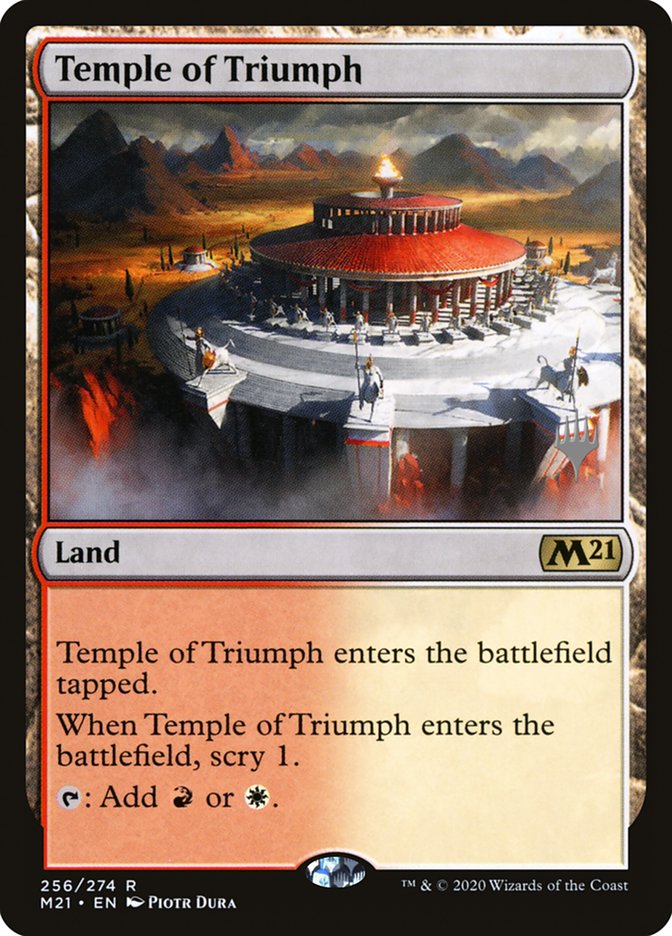 Temple of Triumph (Promo Pack) [Core Set 2021 Promos] | Exor Games Bridgewater