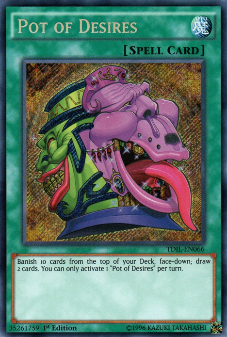 Pot of Desires [TDIL-EN066] Secret Rare | Exor Games Bridgewater