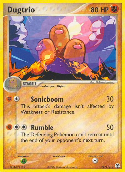 Dugtrio (22/112) [EX: FireRed & LeafGreen] | Exor Games Bridgewater