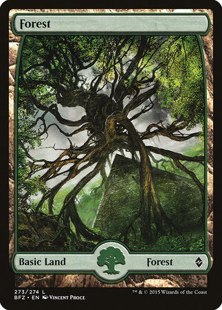 Forest (273) - Full Art [Battle for Zendikar] | Exor Games Bridgewater