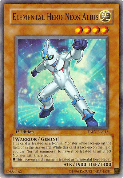 Elemental Hero Neos Alius [TAEV-EN018] Super Rare | Exor Games Bridgewater