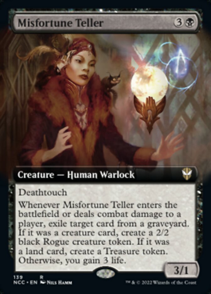 Misfortune Teller (Extended Art) [Streets of New Capenna Commander] | Exor Games Bridgewater