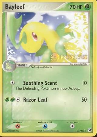 Bayleef (35/115) (Prerelease Promo) [Nintendo: Black Star Promos] | Exor Games Bridgewater