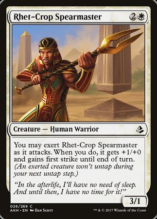 Rhet-Crop Spearmaster [Amonkhet] | Exor Games Bridgewater