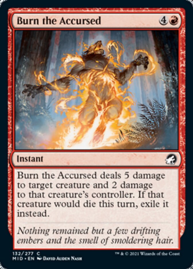 Burn the Accursed [Innistrad: Midnight Hunt] | Exor Games Bridgewater