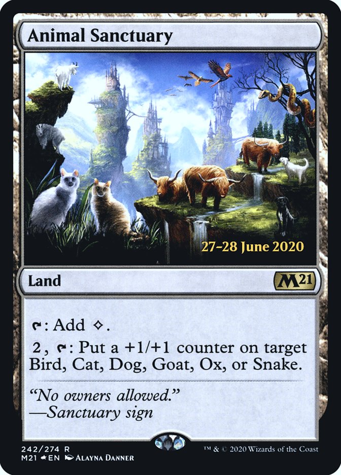 Animal Sanctuary  [Core Set 2021 Prerelease Promos] | Exor Games Bridgewater