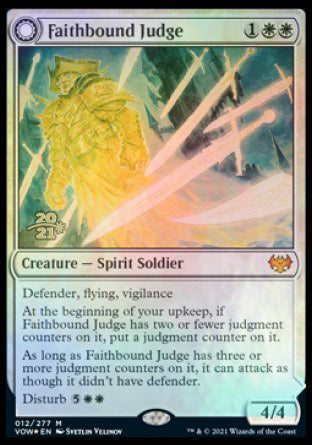 Faithbound Judge // Sinner's Judgment [Innistrad: Crimson Vow Prerelease Promos] | Exor Games Bridgewater