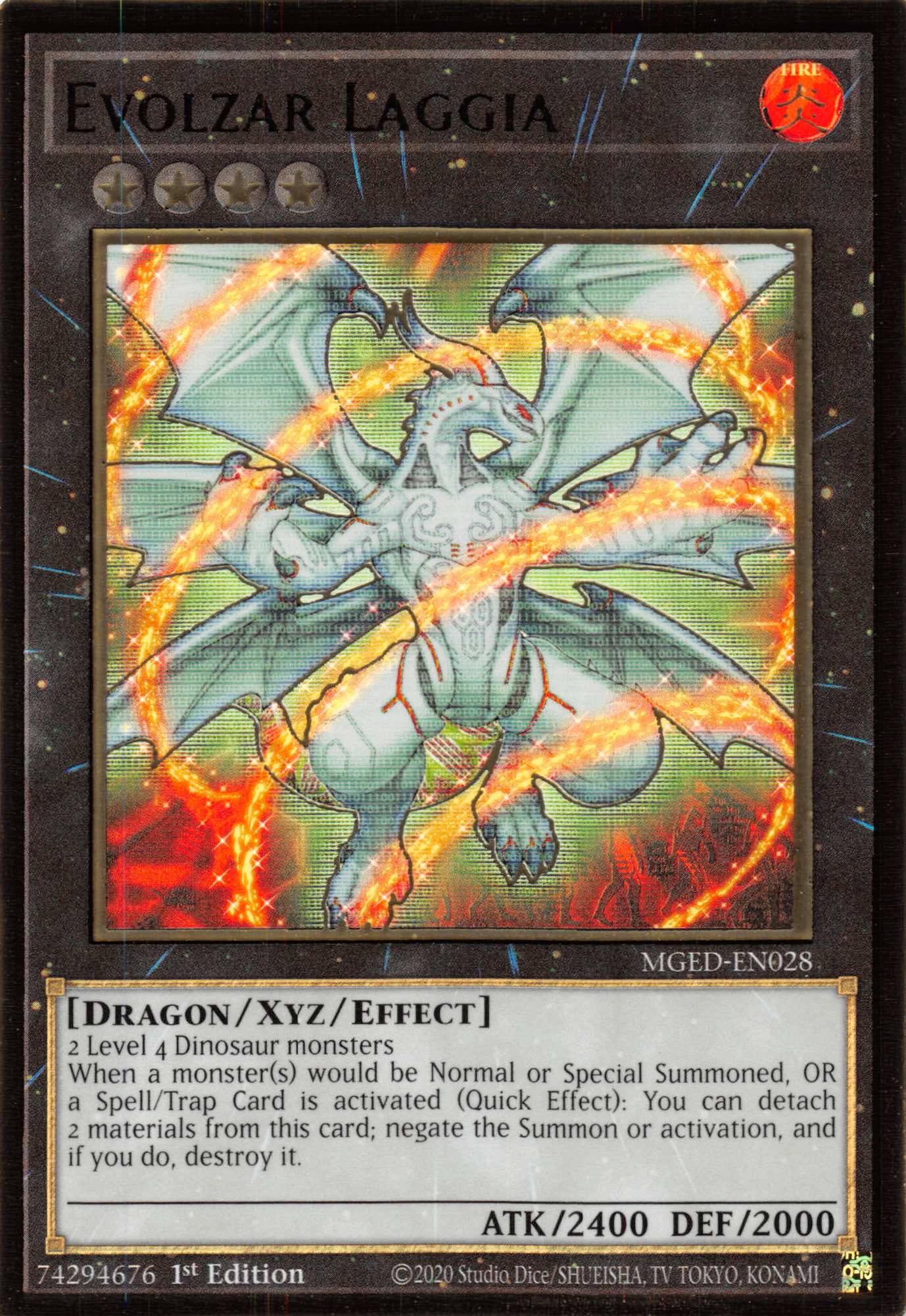 Evolzar Laggia [MGED-EN028] Gold Rare | Exor Games Bridgewater