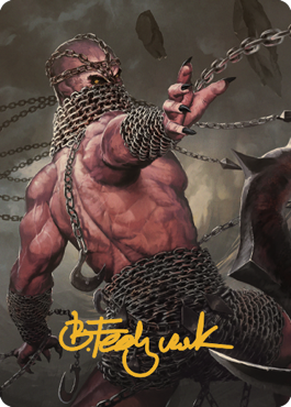 Chain Devil Art Card (Gold-Stamped Signature) [Commander Legends: Battle for Baldur's Gate Art Series] | Exor Games Bridgewater