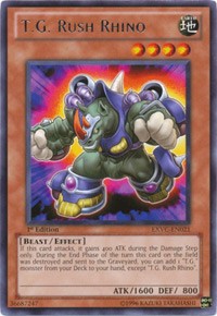 T.G. Rush Rhino [EXVC-EN021] Rare | Exor Games Bridgewater