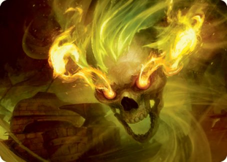 Flameskull Art Card [Dungeons & Dragons: Adventures in the Forgotten Realms Art Series] | Exor Games Bridgewater