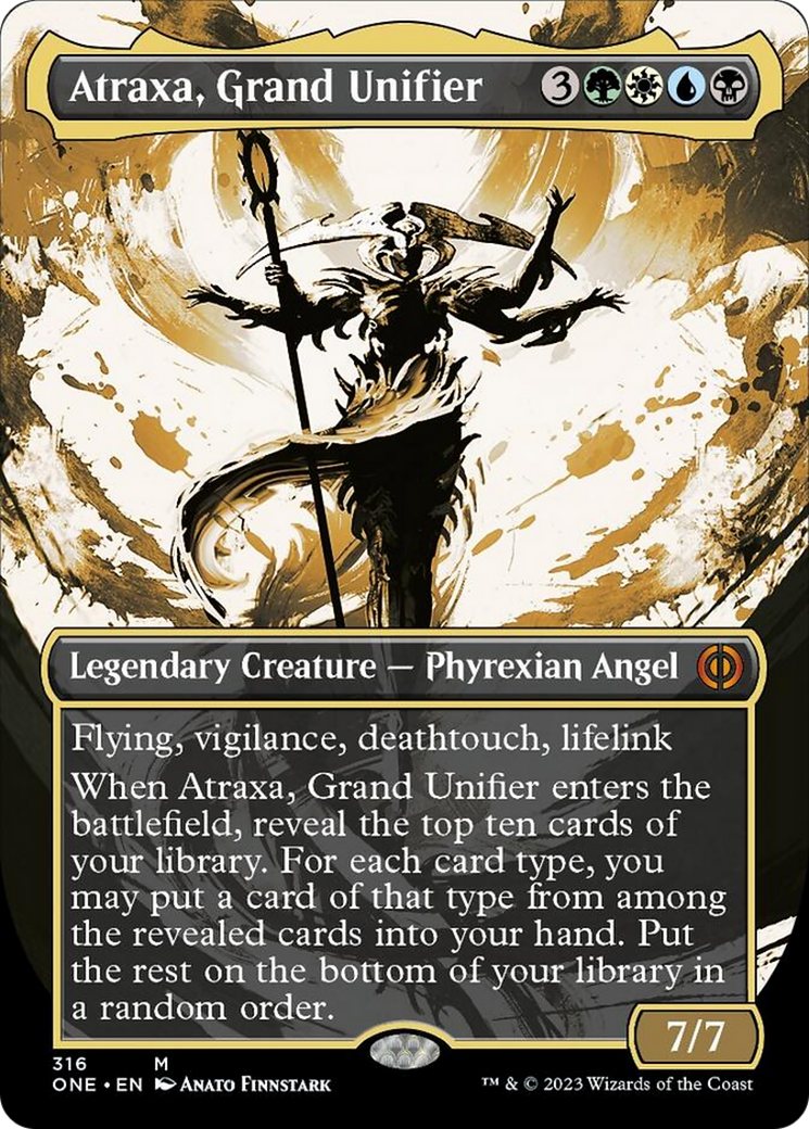 Atraxa, Grand Unifier (Borderless Ichor) [Phyrexia: All Will Be One] | Exor Games Bridgewater