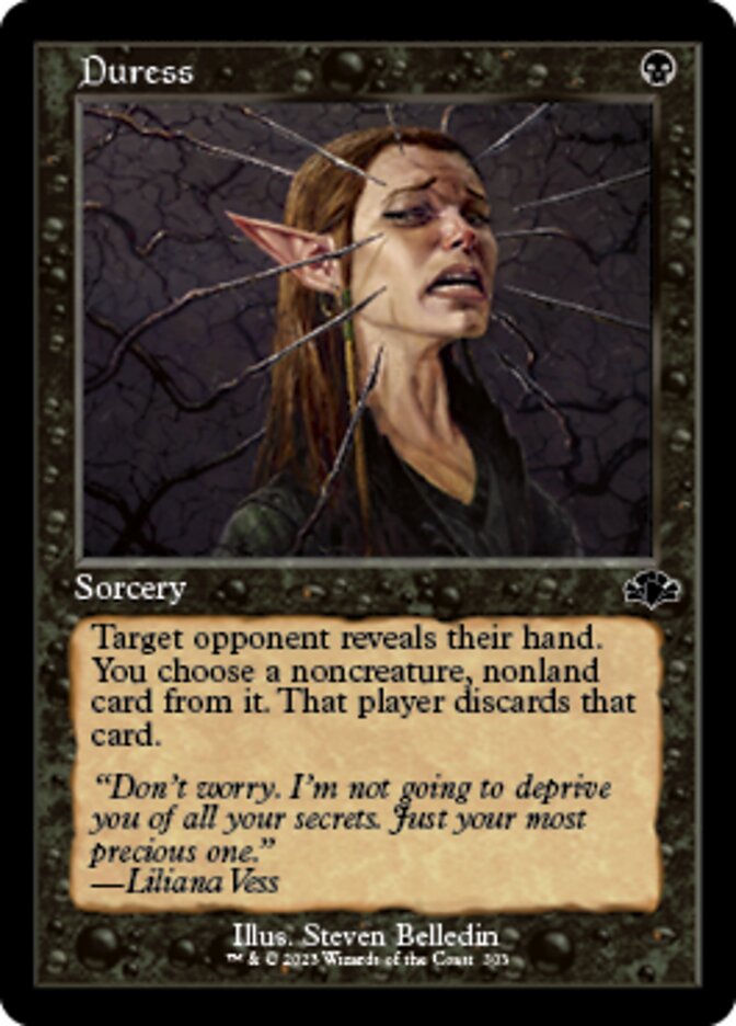 Duress (Retro) [Dominaria Remastered] | Exor Games Bridgewater