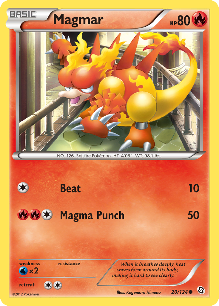 Magmar (20/124) [Black & White: Dragons Exalted] | Exor Games Bridgewater