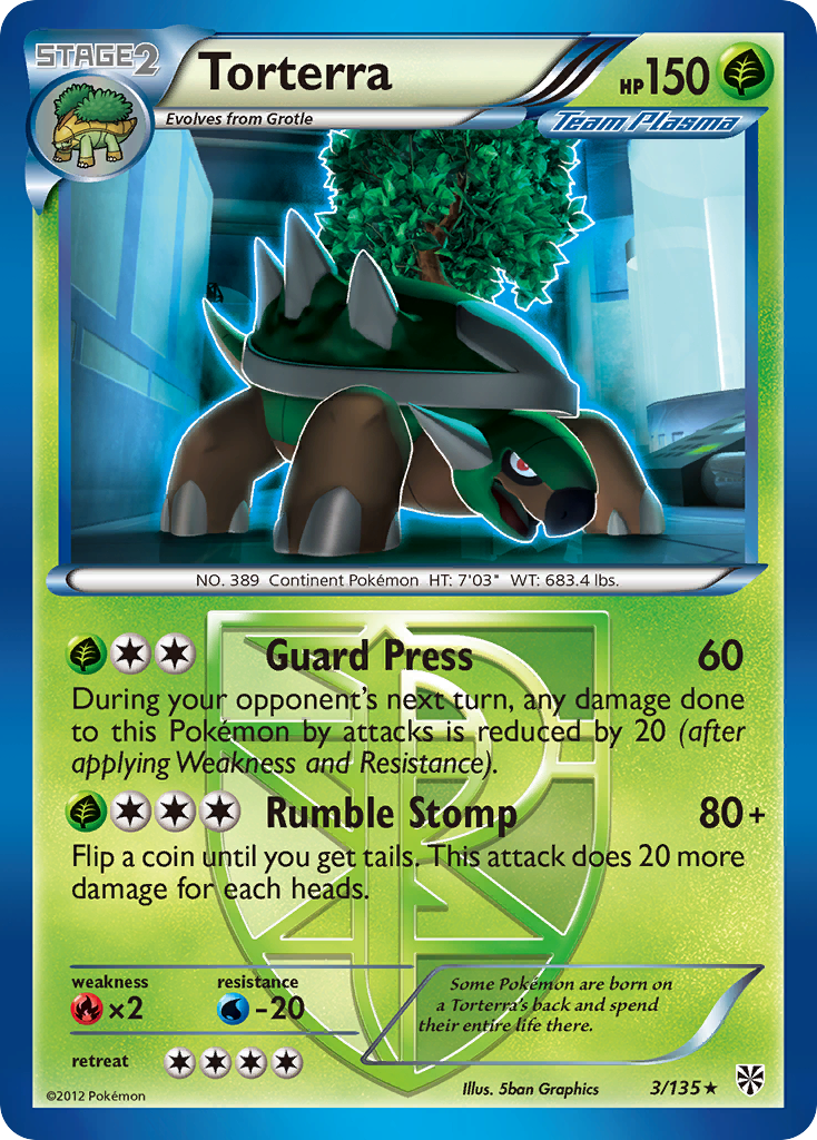 Torterra (3/135) [Black & White: Plasma Storm] | Exor Games Bridgewater