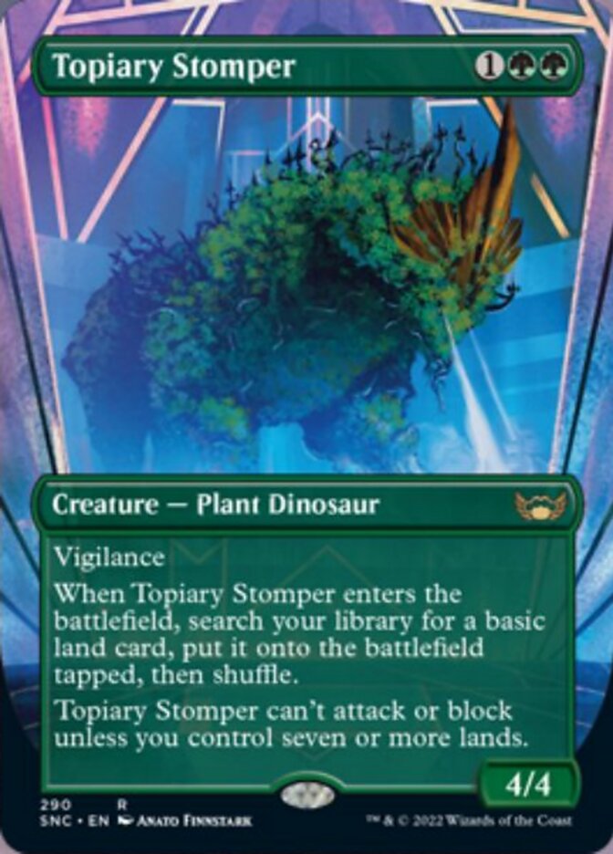 Topiary Stomper (Borderless Alternate Art) [Streets of New Capenna] | Exor Games Bridgewater