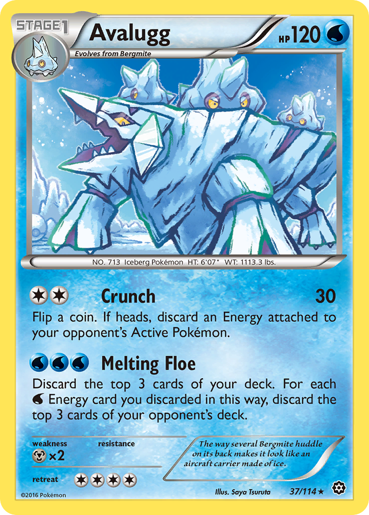 Avalugg (37/114) [XY: Steam Siege] | Exor Games Bridgewater