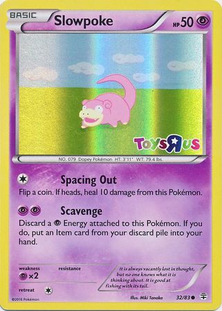 Slowpoke (32/83) (Toys R Us Promo) [XY: Generations] | Exor Games Bridgewater