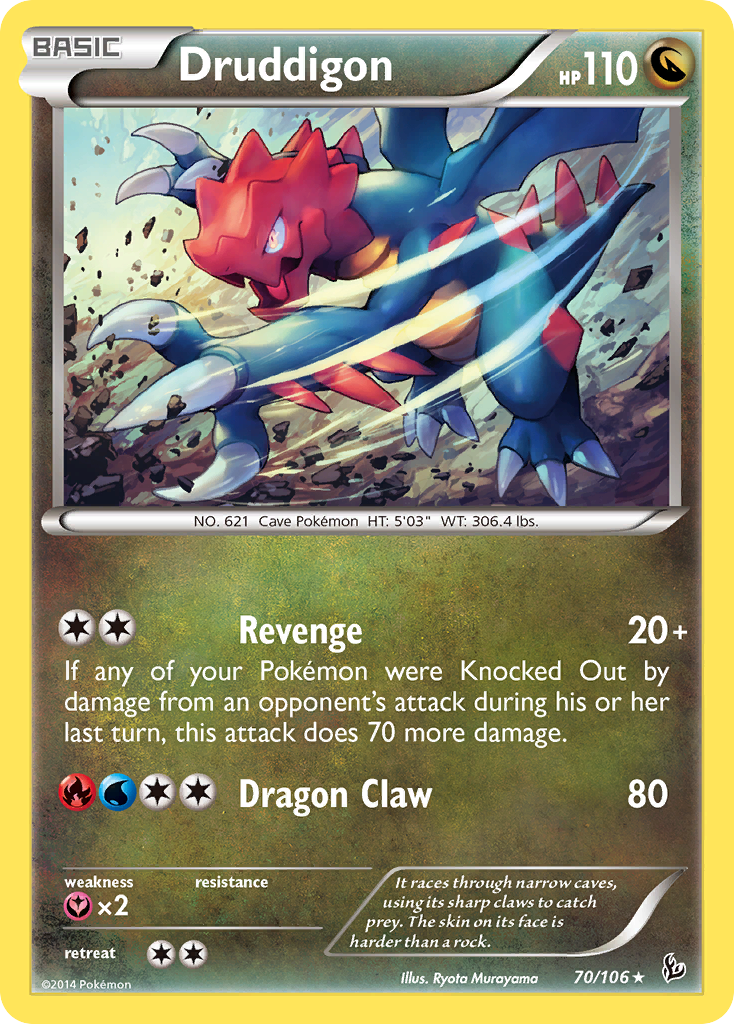 Druddigon (70/106) [XY: Flashfire] | Exor Games Bridgewater