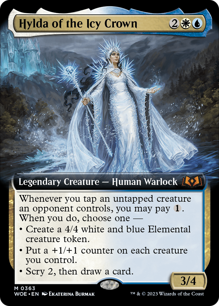 Hylda of the Icy Crown (Extended Art) [Wilds of Eldraine] | Exor Games Bridgewater