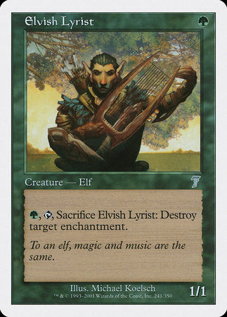 Elvish Lyrist [Seventh Edition] | Exor Games Bridgewater